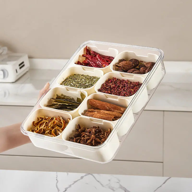 Fresh-keeping Sealed Storage Spice Storage Box Food Grade Portable Sub-format Household Seasoning Separator