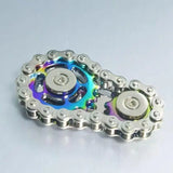 Handheld Metal Chain Fidget Spinner with Unique Steampunk Design, DIY Stress Relief Toy for Adults, Perfect for Anxiety Relief at Work or School