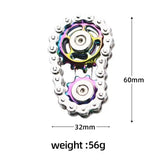 Handheld Metal Chain Fidget Spinner with Unique Steampunk Design, DIY Stress Relief Toy for Adults, Perfect for Anxiety Relief at Work or School