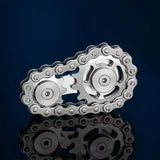 Handheld Metal Chain Fidget Spinner with Unique Steampunk Design, DIY Stress Relief Toy for Adults, Perfect for Anxiety Relief at Work or School