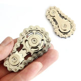 Handheld Metal Chain Fidget Spinner with Unique Steampunk Design, DIY Stress Relief Toy for Adults, Perfect for Anxiety Relief at Work or School
