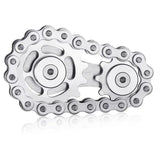 Handheld Metal Chain Fidget Spinner with Unique Steampunk Design, DIY Stress Relief Toy for Adults, Perfect for Anxiety Relief at Work or School