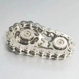 Handheld Metal Chain Fidget Spinner with Unique Steampunk Design, DIY Stress Relief Toy for Adults, Perfect for Anxiety Relief at Work or School