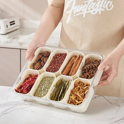 Fresh-keeping Sealed Storage Spice Storage Box Food Grade Portable Sub-format Household Seasoning Separator