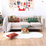 Outdoor Christmas Pillow Cover 18X18 Inch Home Decor Decorative Cushion Case for Sofa Couch Rustic Winter Bird Decorations Throw Pillowcase CC1861