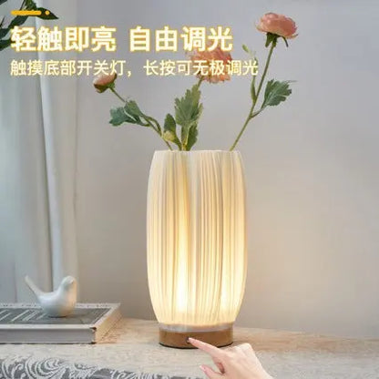 Solid Wood 3D Decorative Table Lamp Creative Ornaments Bedroom Charging Table Lamp Usb Bedside Nightlight Table Lamp